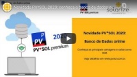 Novidade PV*SOL 2020: Banco de Dados online