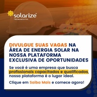NOVO: Divulgue suas vagas na área de energia solar na nossa plataforma exclusiva de oportunidades