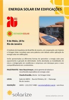 Palestra no Instituto de Arquitetos do Brasil: Energia Solar em Edificações