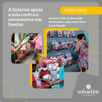 A Solarize apoia a luta contra o coronavirus nas favelas