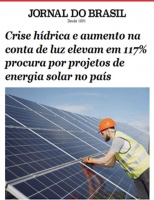 <strong>Leia mais sobre</strong><br />Crise hídrica eleva procura por energia solar em 117% - sua chance para participar do setor Crise hídrica eleva procura por energia solar em 117% - sua chance para participar do setor