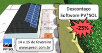 25¨% de desconto no software fotovoltaico PV*SOL durante a promoção Valentine's Day