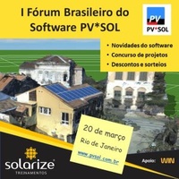 Concurso de Projetos no I Fórum Brasileiro do Software PV*SOL