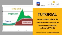 Como calcular o fator de simultaneidade a partir de uma curva de carga no software PV*SOL