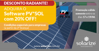 DESCONTO RADIANTE: adquira o software PV*SOL com 20% OFF - só até sexta-feira!