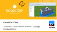 Configuração automática da solução SolarEdge no PV*SOL 2022