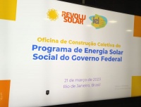 Oficina sobre Programa de Energia Solar Social do Governo Federal
