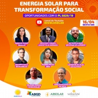 LIVE: Energia solar para transformação social - oportunidades com o PL 5829/19