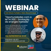 Gravação do webinar: oportunidades com a lei 14.300 - limitação da energia injetada