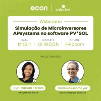 Gravação do webinar: Simulação de Microinversores APsystems no software PV*SOL