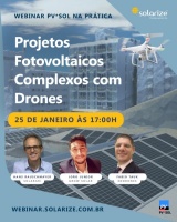 Gravação do webinar: Projetos fotovoltaicos complexos com drones  - "PV*SOL na prática"
