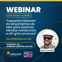 <strong>Leia mais sobre</strong><br />Webinar esquenta Intersolar: os lançamentos da SMA para sistemas híbridos residenciais e off-grid comercial Webinar esquenta Intersolar: os lançamentos da SMA para sistemas híbridos residenciais e off-grid comercial